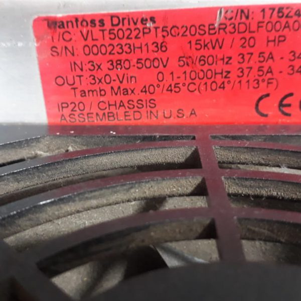 CONVERSOR DE FREQUÊNCIA DANFOSS VLT5022